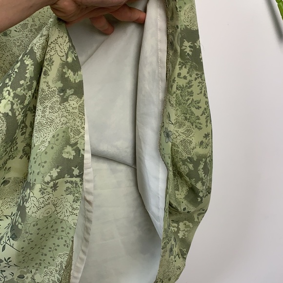 Vintage Laura Green Floral Maxi Long Lined Skirt - Size 8 - Picture 6 of 13